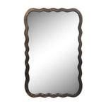 Wall Mirror With Metal Frame - Brown