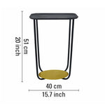 Alvik Metal Side Table - Black
