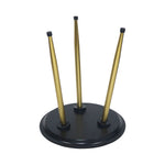 Tripod Wooden Side Table - Black & Gold