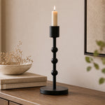 Metal Candle Holder - Black