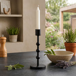 Metal Candle Holder - Black