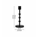 Metal Candle Holder - Black
