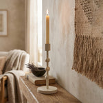 Metal Candle Holder - Ivory