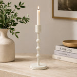 Metal Candle Holder - Ivory