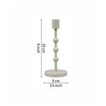 Metal Candle Holder - Ivory