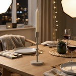 Metal Candle Holder - Grey
