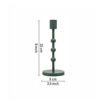 Metal Candle Holder -  Green