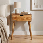 Alva Wooden Night Stand - Natural