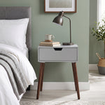 Alva Wooden Night Stand - White
