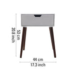 Alva Wooden Night Stand - White