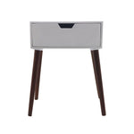 Alva Wooden Night Stand - White