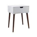 Alva Wooden Night Stand - White