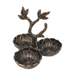 Metal Serving Bowl Set - Brass Antique