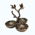 Metal Serving Bowl Set - Brass Antique