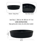 Serving Bowl (Wooden) For Home & Office Décor