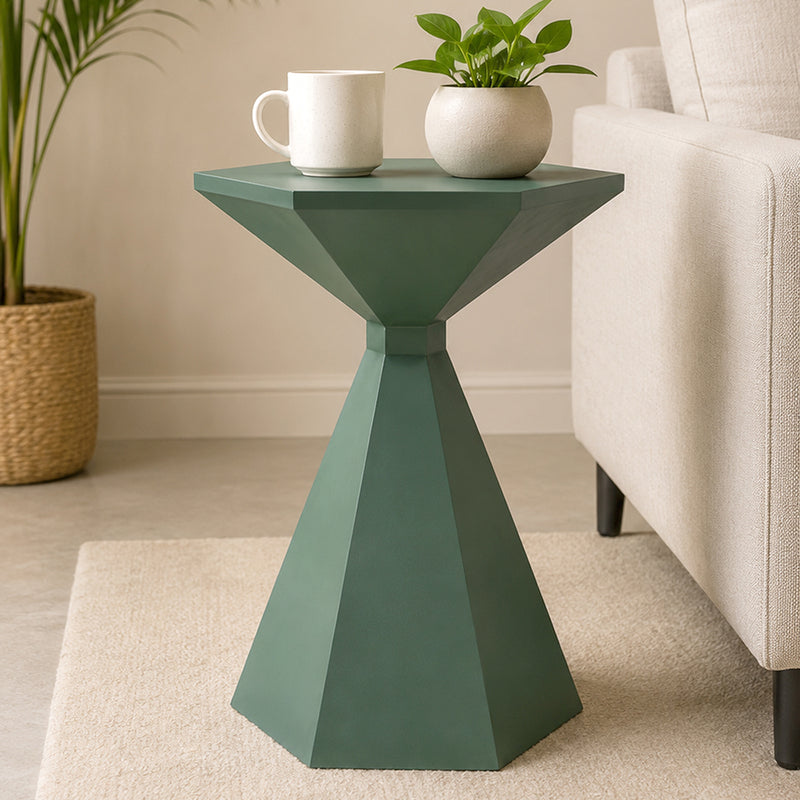 Zorin Metal Side Table - Green