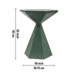 Zorin Metal Side Table - Green