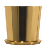 Tash Metal Planter, Small - Gold