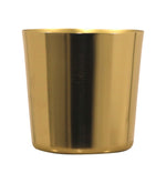 Tash Metal Planter, Small - Gold