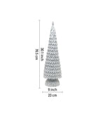 Metal Christmas Tree Decorative Accent - White