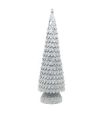 Metal Christmas Tree Decorative Accent - White
