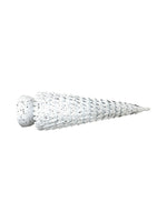 Elegant White Speckled Christmas For Tree Home Decoration Powder Unique Metal Décor Contemporary Holiday Accent