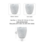 Decorative Votive Holders for Diwali, Festivals & Home Decor Speckled Stone Finish Votive Candle Holders with Wavy Edges