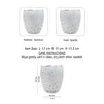 Decorative Votive Holders for Diwali, Festivals & Home Decor Speckled Stone Finish Votive Candle Holders with Wavy Edges