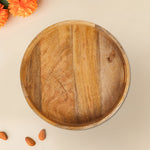 Wooden Round Serving And Décor Tray