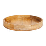 Wooden Round Serving And Décor Tray