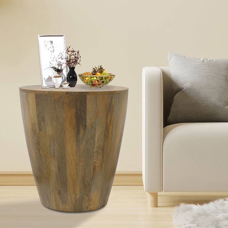 Zenn Solid Wood Side Table - Natural