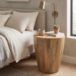 Zenn Solid Wood Side Table - Natural