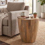 Zenn Solid Wood Side Table - Natural
