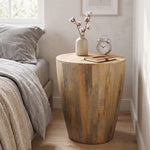 Zenn Solid Wood Side Table - Natural