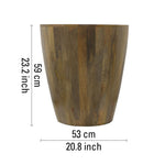 Zenn Solid Wood Side Table - Natural
