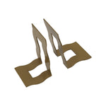 Wave Metal Bookend - Gold
