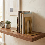 Wave Metal Bookend - Gold