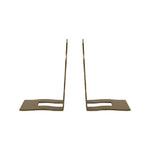 Wave Metal Bookend - Gold