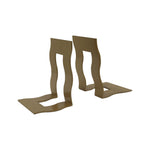 Wave Metal Bookend - Gold
