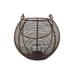 Metal Wire Lantern - Brown