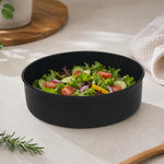 Husk Metal Serving Bowl - Black