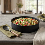 Husk Metal Serving Bowl - Black