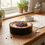 Husk Metal Serving Bowl - Black