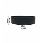 Husk Metal Serving Bowl - Black