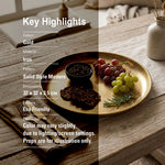 Metal Charger Plate - Gold