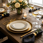 Metal Charger Plates, Set Of 6 - Gold