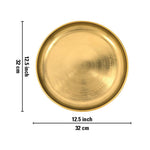Metal Charger Plates, Set Of 6 - Gold