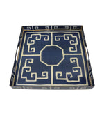 Aven Metal Serving Tray - Blue