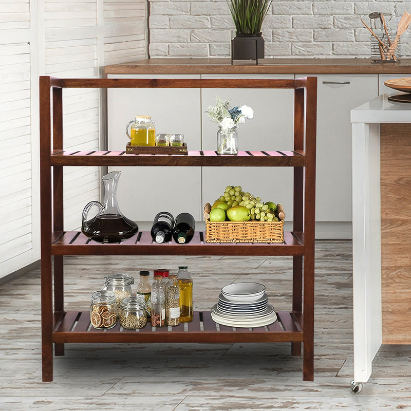 Wooden storage kitchen rack