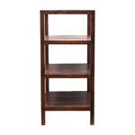 Wooden Storage Rack With 3 Shelves, Large - Walnut